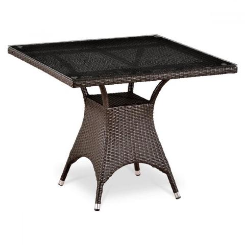 Плетеный стол  "T220BBT-W52-90x90 Brown"